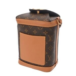 Louis Vuitton Shoulder Canvas Monogram Brown Bag Milk